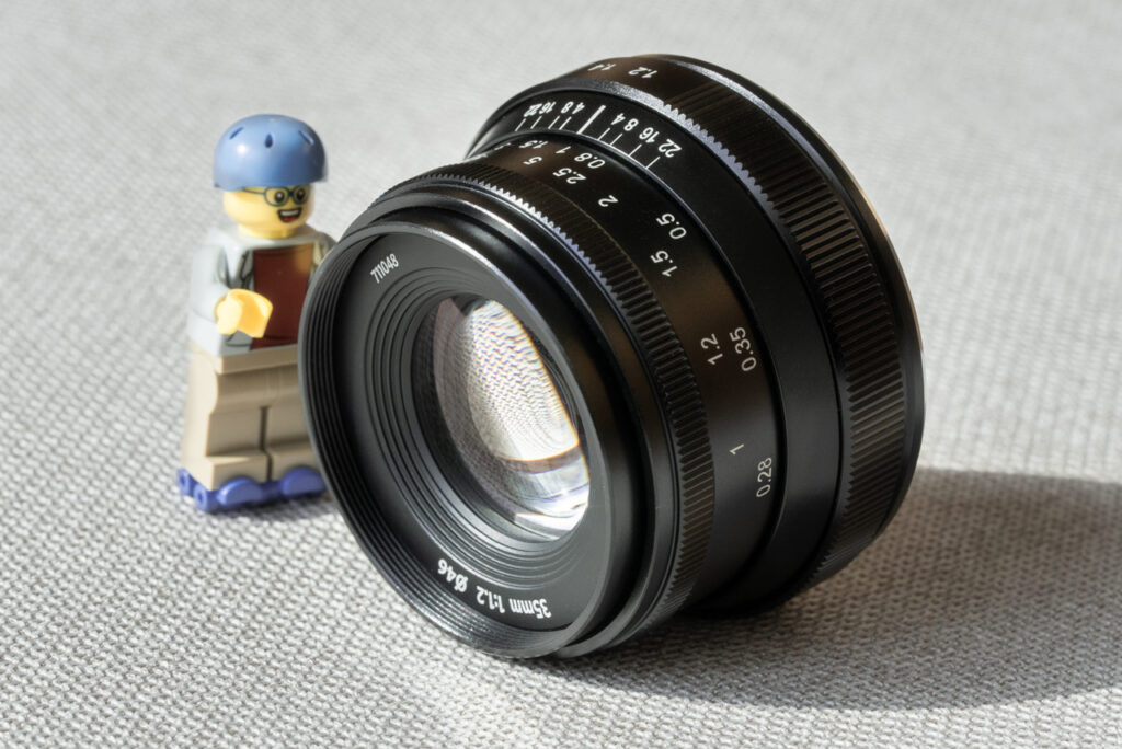 7artisans 35mm f/1.2 Mark II with Lego